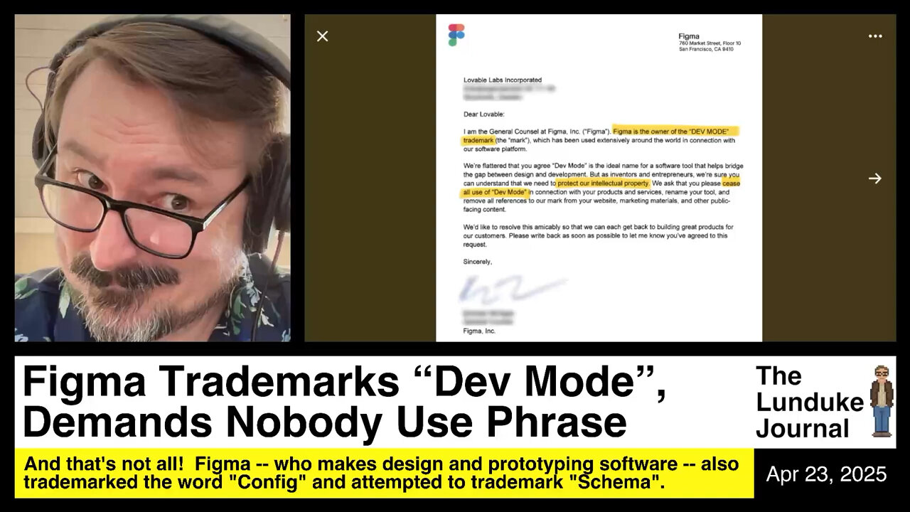 Figma Trademarks "Dev Mode", Demands Nobody Use Phrase