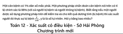 Sở Hải Phòng: Một căn bệnh có 1% dân số mắc phải. Một phương pháp chẩn đoán căn bệnh nói trên có tỉ