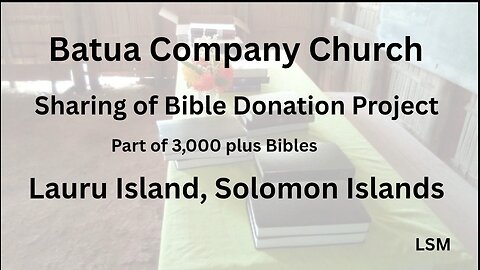 Batua Seventh-day Adventist Company Church: Sharing of new Bibles