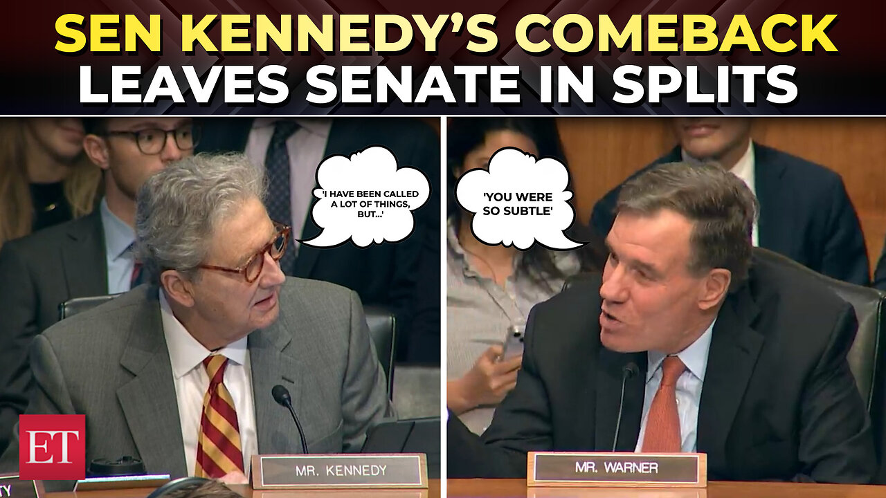 'Been called a lot of things, but…': Kennedy’s quick wit floors Senate after Warner’s ‘subtle’ jab