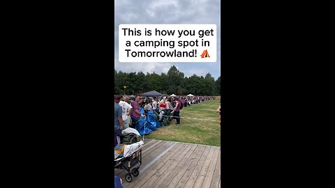 This is how you get your camping spot in Dreamville at Tomorrowland! 🏕️