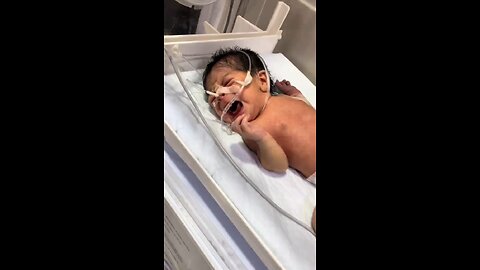 Newborn baby is in severe pain