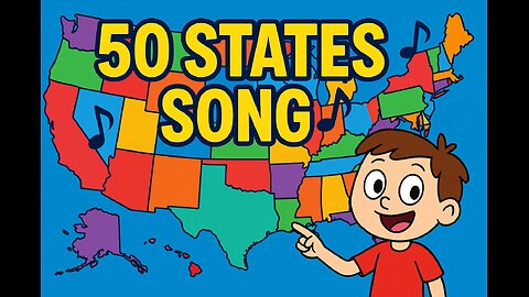 🇺🇸 Learn All 50 States and Capitals in 5 Minutes! (Fun USA Geography Song)