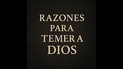Razones para Temer a Dios - A Despertar - 06/05/2025