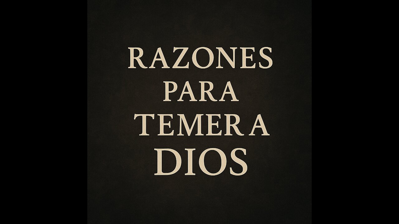 Razones para Temer a Dios - A Despertar - 06/05/2025