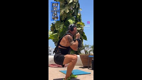 Kettlebell workout squats