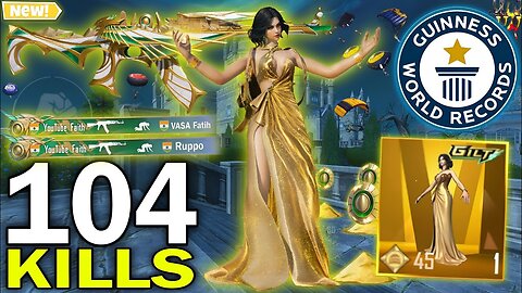 104 KILLS!😍 BEST AGGRESSIVE RUSH GAMEPLAY with BEST OUTFIT in NEW SPOOKY SOIREE MODE🔥PUBG MOBILE