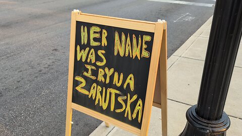Iryna Zarutska Protest Downtown Spokane