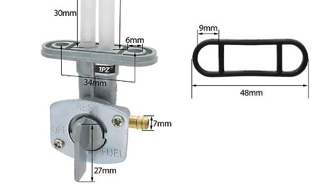 Magician 250 Petcock fuel valve