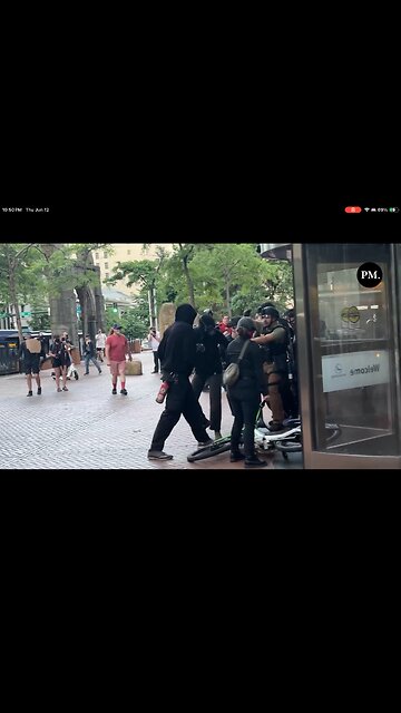 Rioters get lit up in Seattle