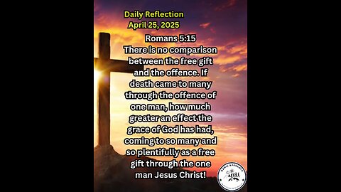 Daily Reflection April 25, 2025 #faith #bible #reflection