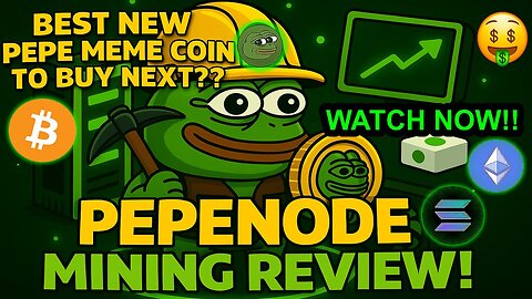 New Pepe Meme Coin Gaming Crypto Coin PepeNode Honest Review!!