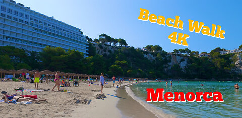 🌴 Cala Galdana Beach Walk | Menorca, Spain | Summer 2025 4K Relaxing Coastal Tour 🌊