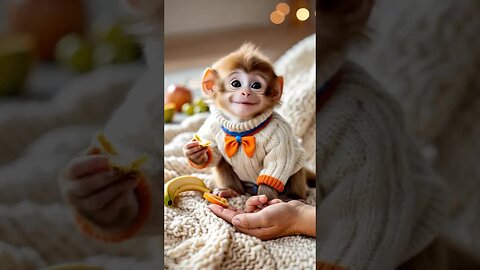 Look at this little monkey smile—so lovely, so perfect! 🐒😍