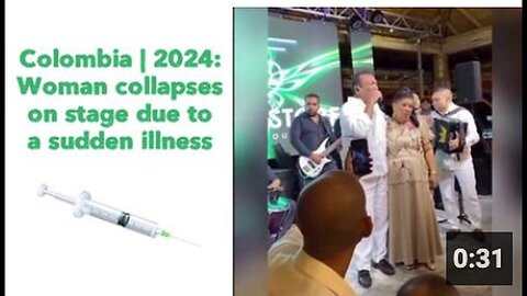 "Colombian Woman Collapses on Stage Due to Sudden Illness in 2024"