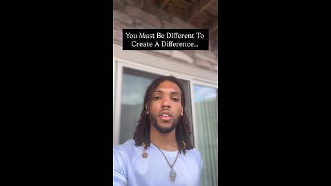 You Must Be Different To Create A Difference… | Inspiration Is Key #love #inspiration #mindset