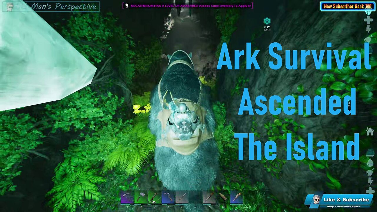 Ark Survival Ascended - The Island (EP21) - Harvesting Chitin with Megatherium