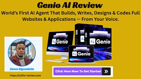 Genio AI Review - Turn Words Into Websites & Websites Turn Into Cash.