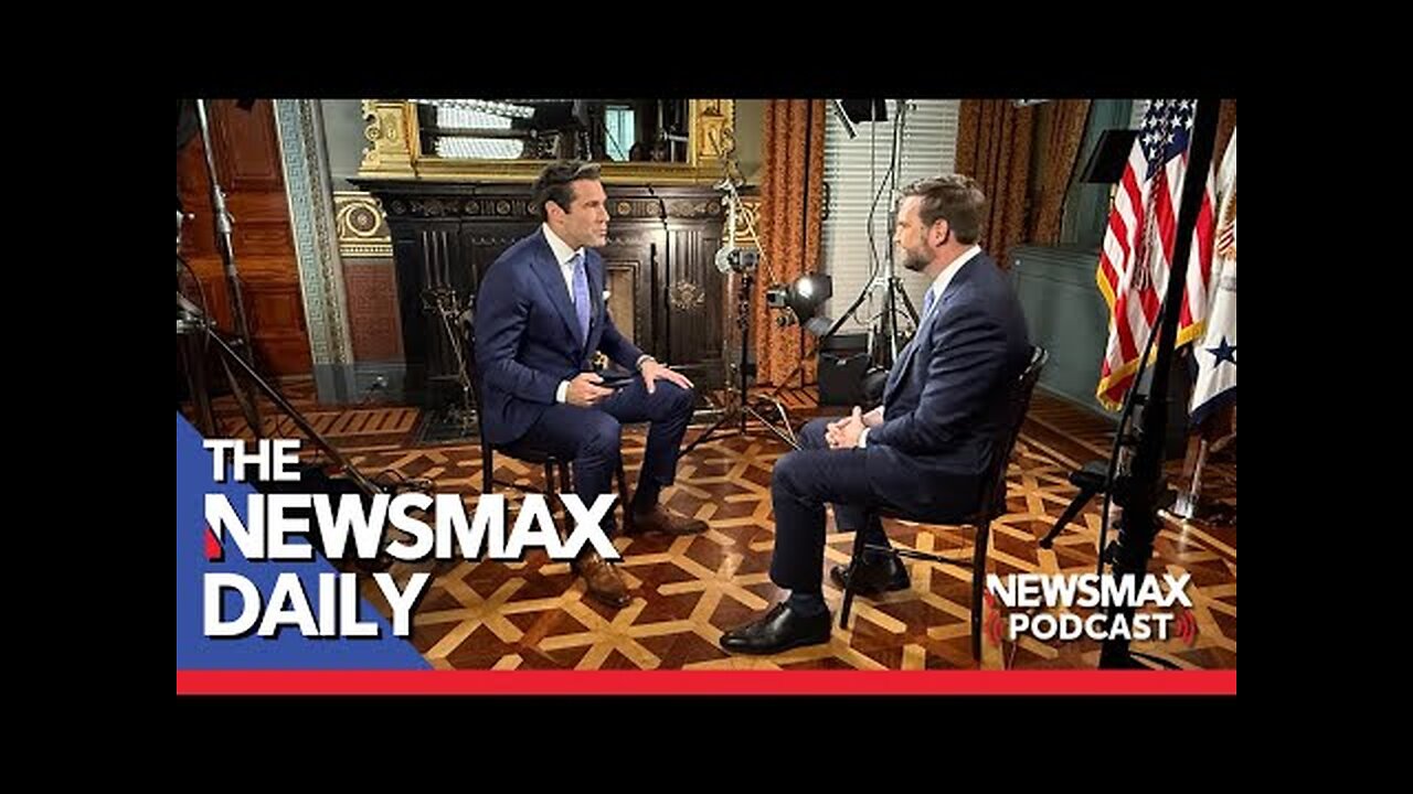 Rob Schmitt's Exclusive with JD Vance - The NEWSMAX Daily (04-04-25)