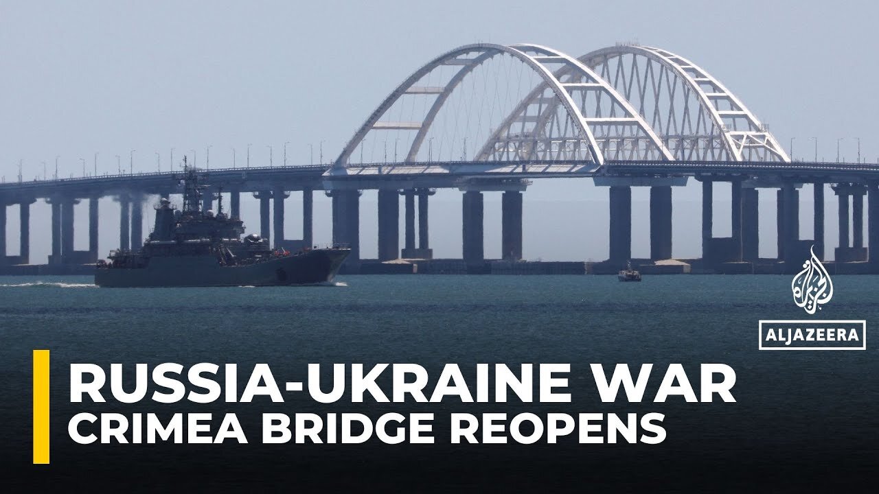 Russian bridge to Crimea reopens after Ukrainian attack