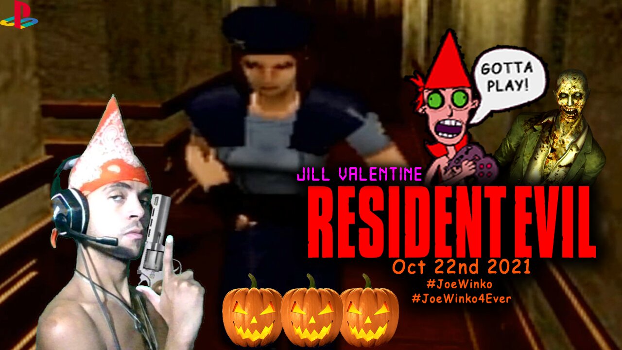 Jill Valentine - Resident Evil PS1 Gaming Livestream (Oct 22nd 2021) - Joe Winko