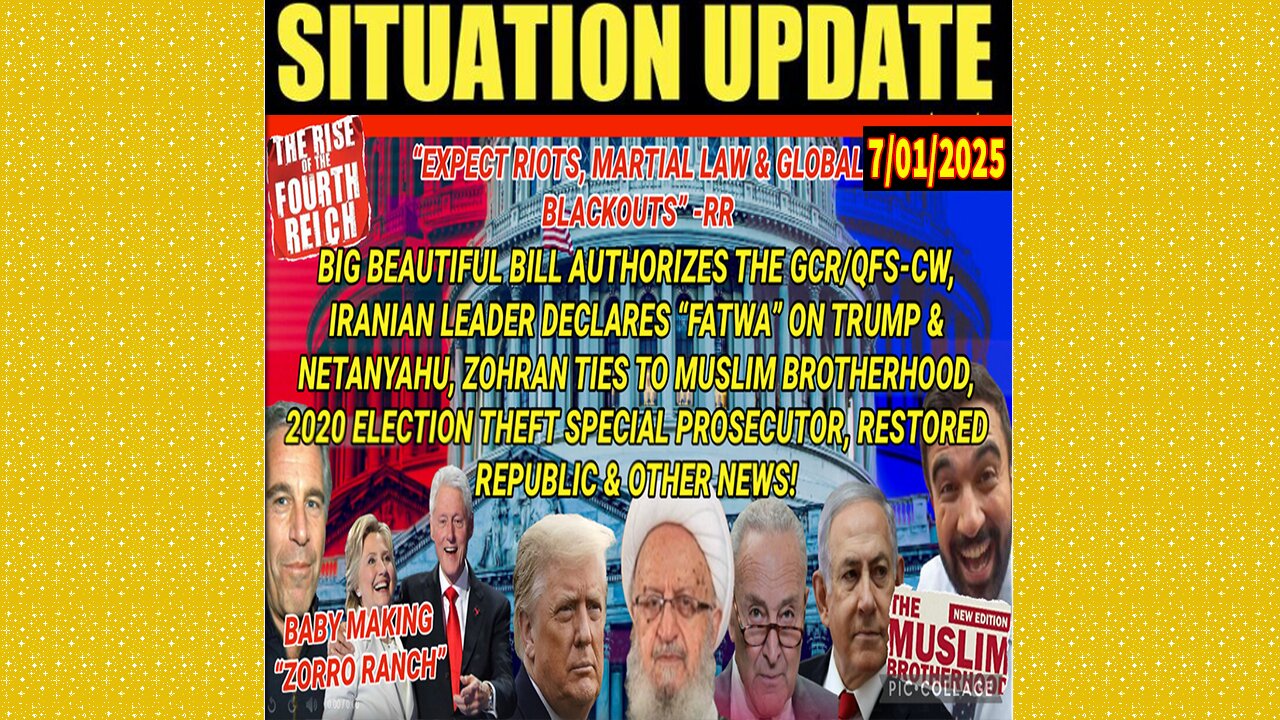 SITUATION UPDATE 7/1/25 - No Way Out, Iranian Leader Declares "Fatwa" On Trump & Netanyahu