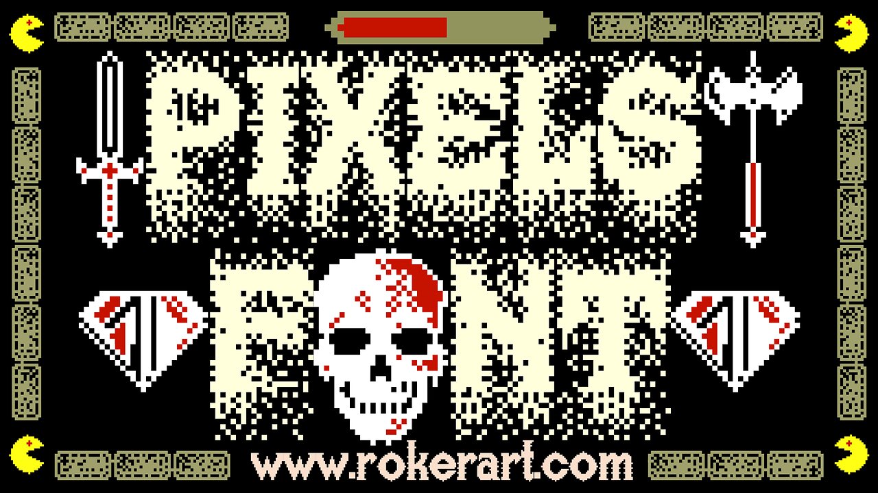 Pixels Font - Old Video Game style Typeface!
