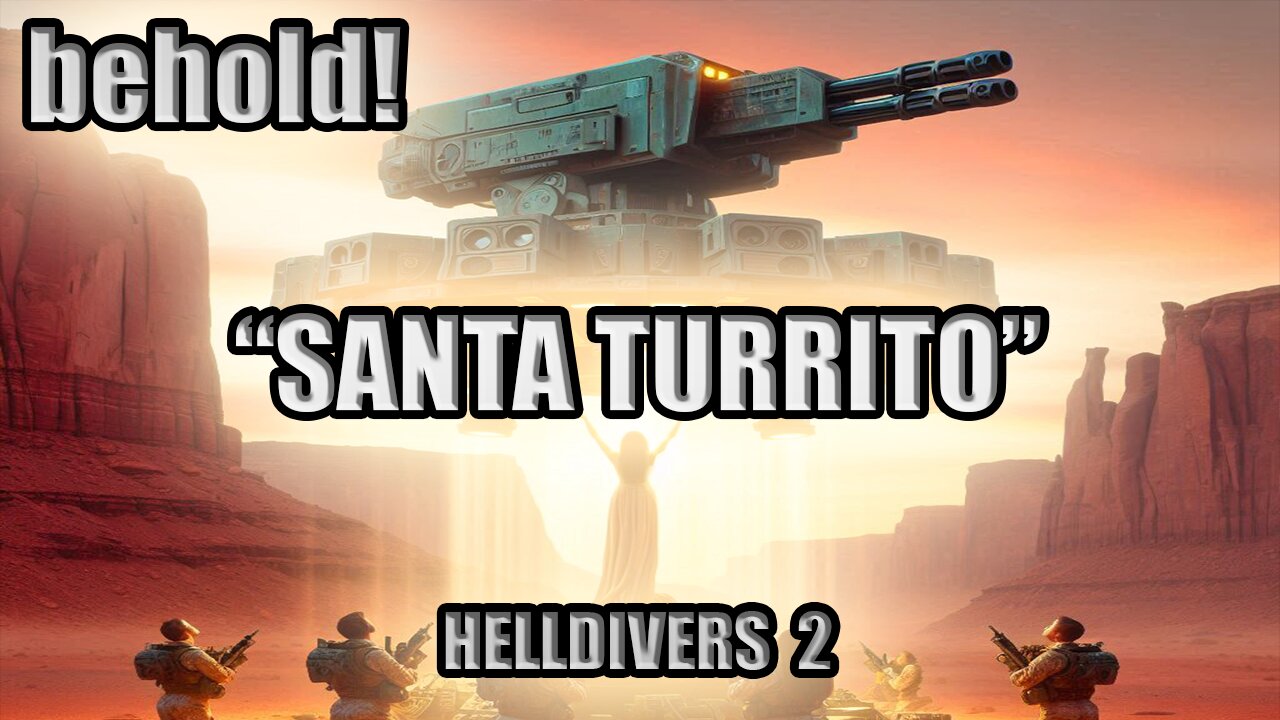 SANTA TURRITO #Helldivers2 The Divine Turret #Funny #Gaming #Vtuber