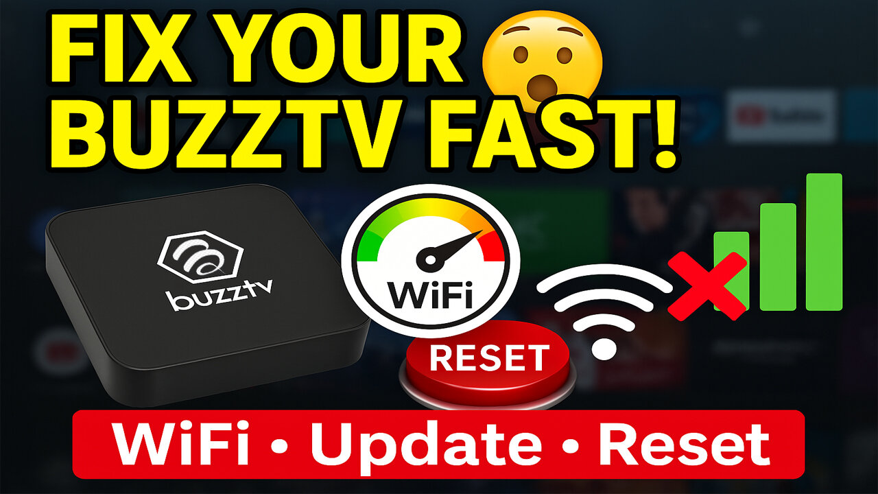 BuzzTV Troubleshooting Made Easy! (WiFi Speed, Updates & Factory Reset)