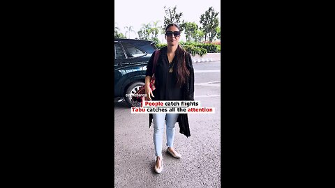 People catch flights, Tabu catches all the attention ✈️❤️ #Tabu #TabuFans #BollywoodActress #Tabu