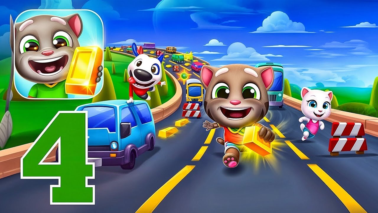 Talking Tom Gold Run - Gameplay Walkthrough Part 4 - Gold Greed (iOS, Android)