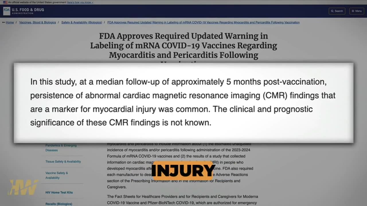 FDA Quietly Confirms COVID Vaccine Linked to Heart Damage