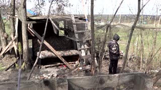 Brothers in abandoned Ukrainian village live a childhood shaped by war