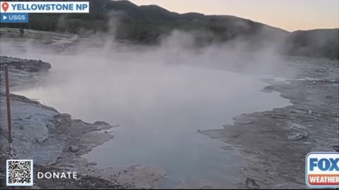 Eruption In Yellowstone National Park