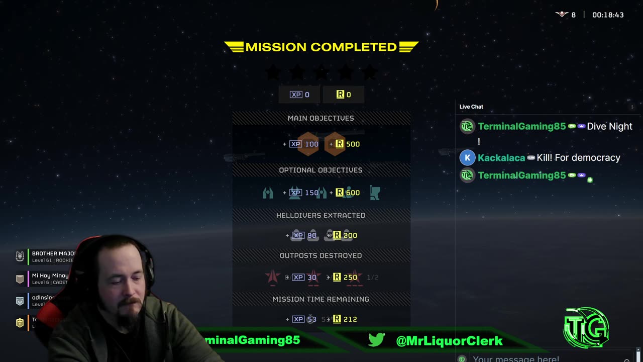 Terminal Gaming - Helldivers w/ The Crew !