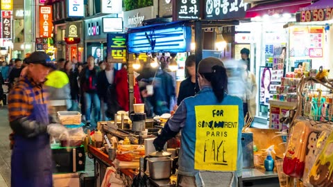 🌃 Seoul at Night | Stunning Street Views of Korea 🇰🇷