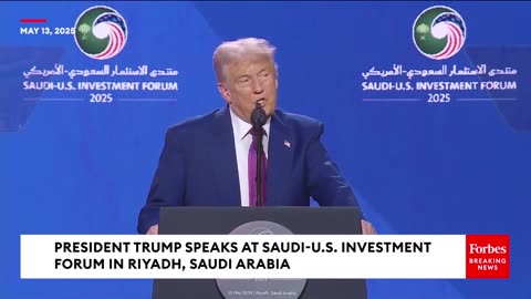 Trump Previews Upcoming Talks In Turkey To Try To End Russia-Ukraine War During Saudi Arabia Speech