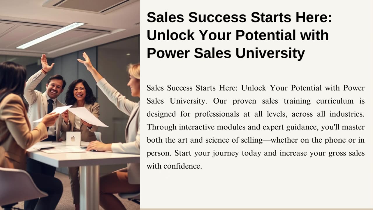 Build Winning Teams with Power Sales University