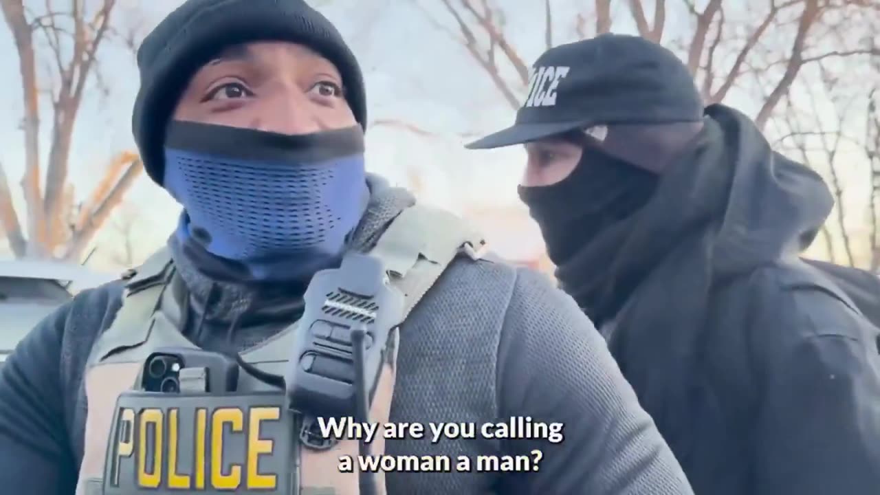 Racist liberal anti-ICE agitators harass a black ICE agent. Multiple racist slurs