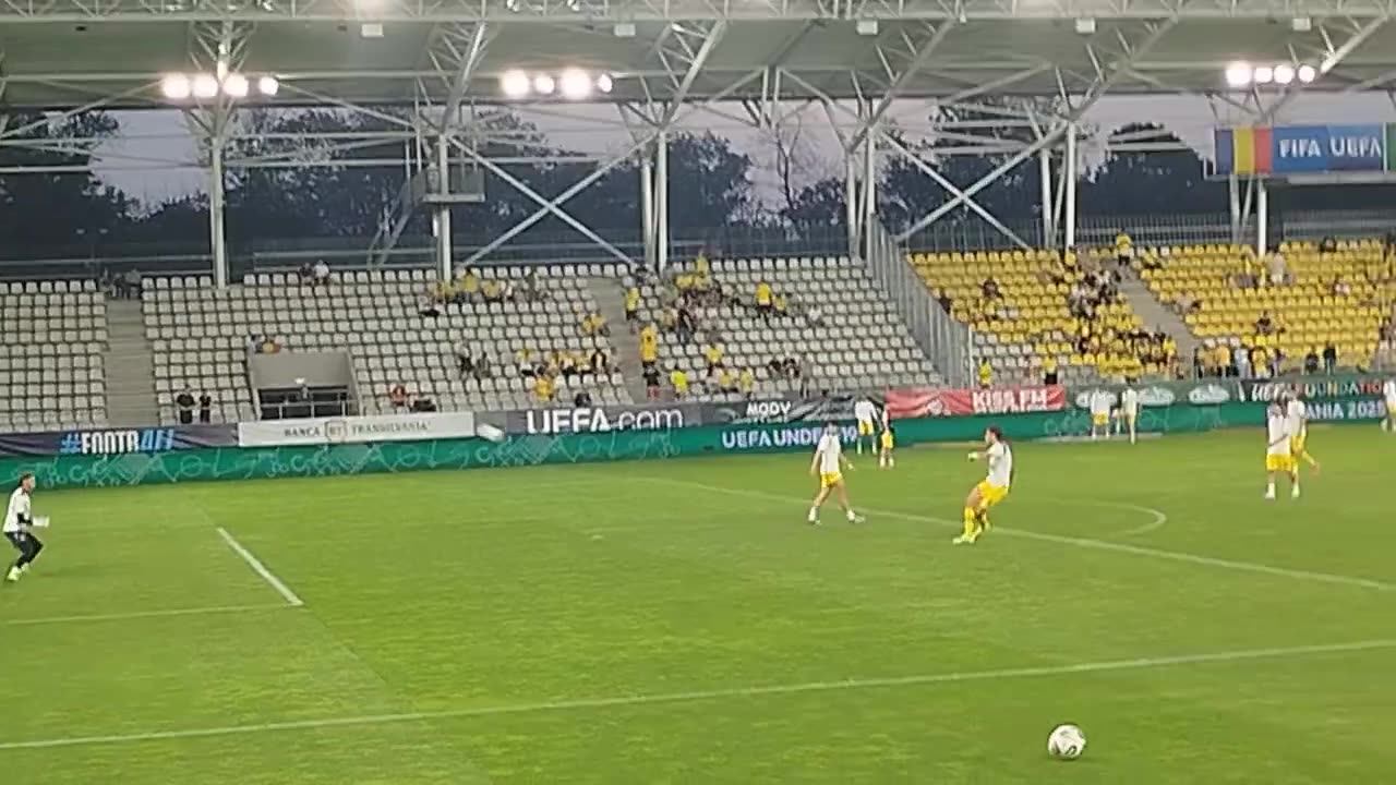 Raul Marita left back Greuther Furth. Romania vs Montenegro. EURO U19. Football Scouting 13.06.2025