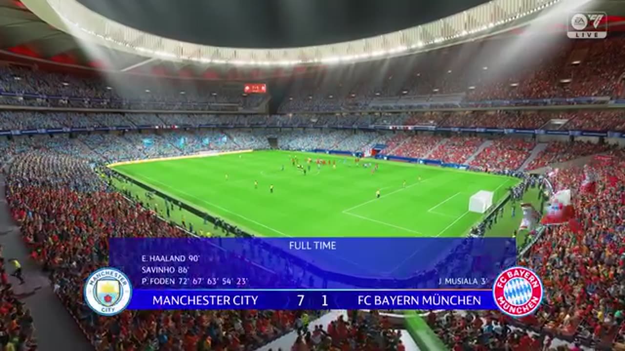 Manchester city vs Bayern Munich