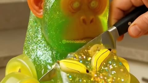 ASMR Jello Cakes 💙💚💛