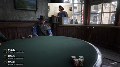 The Poker Player in RDR2 | High Stakes & Wild Bluffs | Wasiangamer03