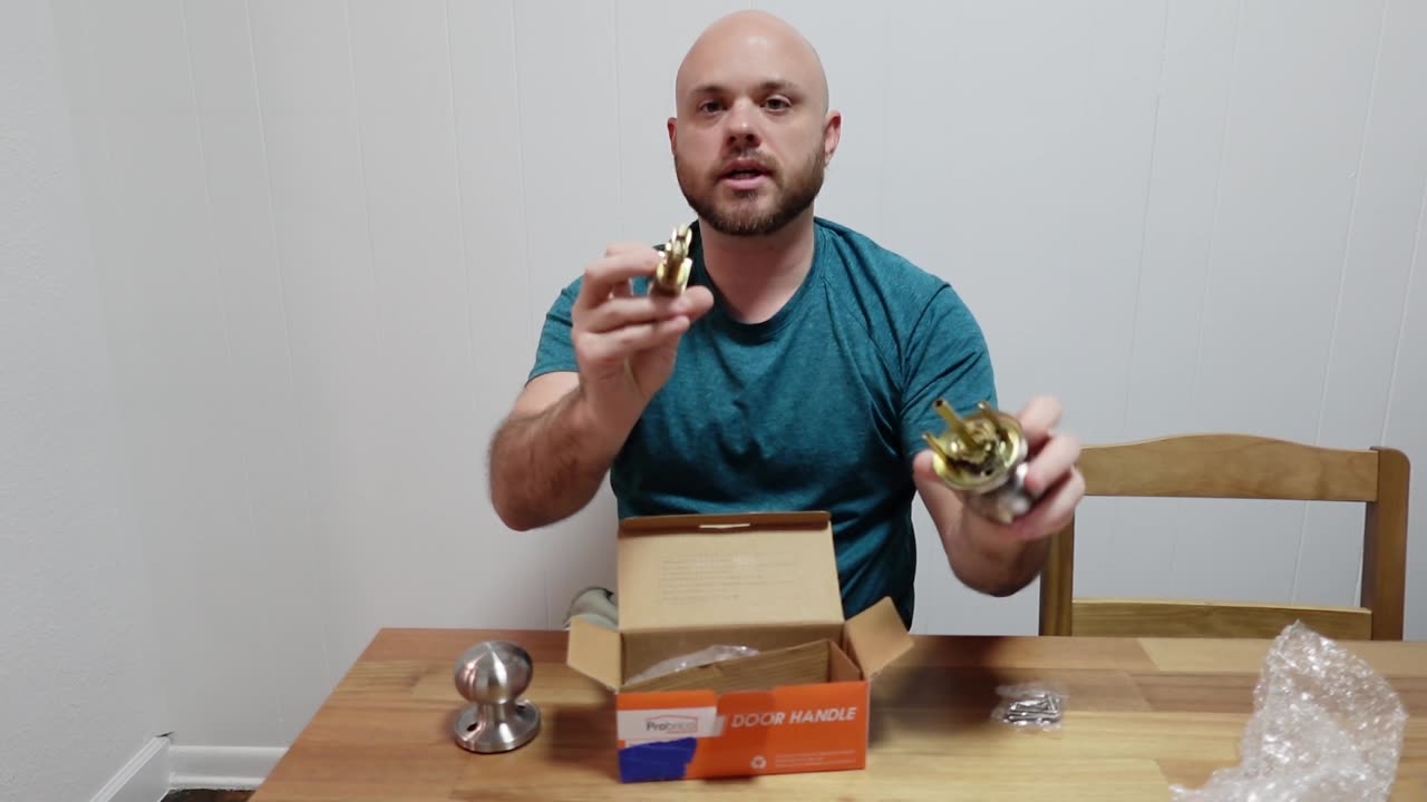 Review Probrico Brushed Nickel Passage Door Knobs