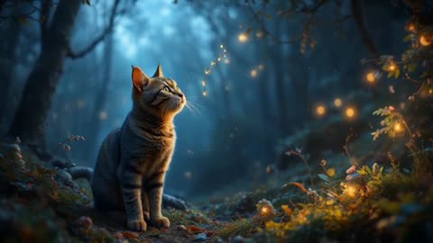 Magical Cat in the Forest – Cutest Adventure Ever!