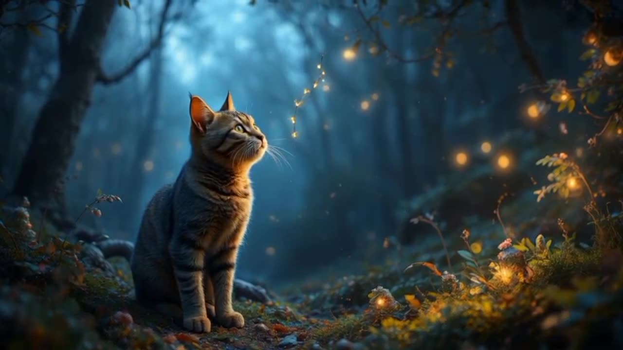 Magical Cat in the Forest – Cutest Adventure Ever!