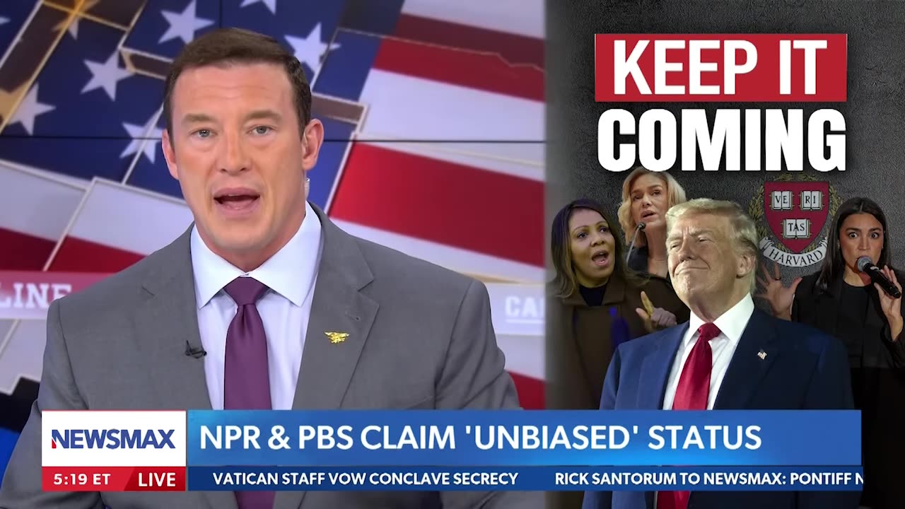 Newsmax - Carl Higbie: 'Letitia James Has No Case Against Trump'