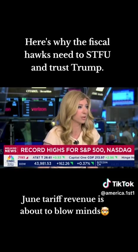 June tariff revenue will blow your mind