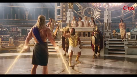 Thor: Love and Thunder - Thor vs Zeus Fight Full Scene (Hindi Dub) | 720p HD