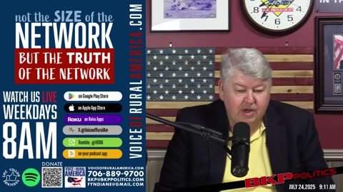 LIVESTREAM - 8:00am ET - Voice of Rural America with BKP